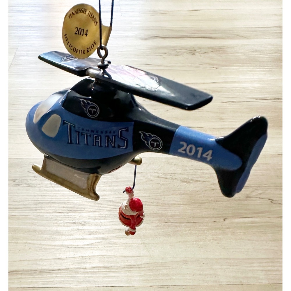 2014 Tennessee Titans Danbury Mint Helicopter Ride Christmas ornament NEW